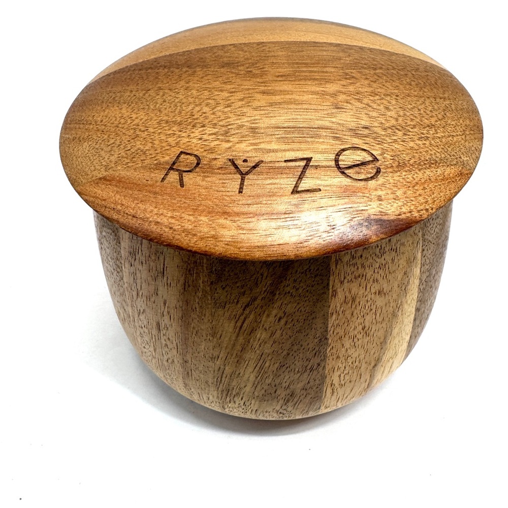 RYZE Acacia Wooden Storage Container - Brown